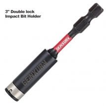 Geinxurn Portapunte per cacciavite magnetico a impatto da 3 pollici, portapunte per trapano con presa di prolunga con codolo esagonale in acciaio legato S2