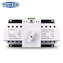 ATS 4P 125A 3-fazowy 4-przewodowy 230V MCB typ Podwójne zasilanie Automatyczny przełącznik transferu TOMZN TOQ3-4P/125 PV generator mocy miejskiej