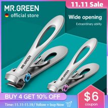 MR.GREEN Tagliaunghie in acciaio inossidabile Due dimensioni sono disponibili Tagliaunghie per manicure Strumenti per forbici per unghie spesse e dure