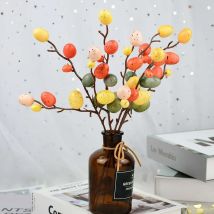 1 Stück Osterei Baum Dekor Bunte Ostereier Anhänger Ostern Dekor für Home Party Bemaltes Ei für Frohe Ostern Dekoration