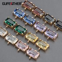 GUFEATHER M629,accessori di gioielli,pendente in vetro fai da te,fatto a mano,accessori di gioielli,anello di salto,orecchino fai da te,creazione di gioielli,10 pz/lotto