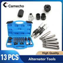 Camecho Universal alternatore rimozione puleggia ruota libera 13 pz/set motore Auto Tool Set strumento chiave per la rimozione della cinghia dell'auto