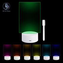 Kreatives 7-Farben-LED-Nachtlicht, Notiztafel, wiederbeschreibbares Nachrichtenbrett mit warmem, weichem Licht, USB-Stromversorgung, Nachtlampe, Weihnachtsgeschenk