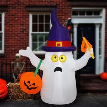 Aufblasbare Halloween-Außendekorationen – riesiger aufblasbarer Alien, gruseliger Geisterkürbis, lustiger Skelett-Dackel