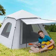 Outsunny Tienda de Campaña Pop-up para 2-3 Personas 210x210x150 cm