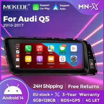 MEKEDE 8,8 "Wireless Carplay Android 14 Auto Radio Estéreo para Audi Q5 2009-2016 4G LTE BT DSP reproductor Multimedia 8 Core 128GB
