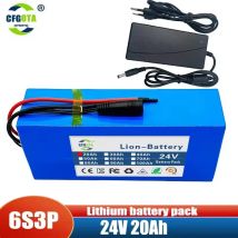 2025 24 V NEU 6s3p 20 Ah-30 Ah 18650 Lithiumbatterie 25,2 V 20000 mAh Lithium-Ionen-Akku mit Ladegerät