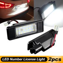2pcs LED Luce targa bianca 12v per Nissan Qashqai J10 J11 2007 2008 2009 2010 2011 2012 2013 2014 2015 2016 2017-2018