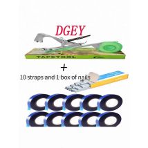 ALLSOME Tying Machine Plant Garden Plant Tapetool Tapener +10 Rolls Tape Set for Vegetable Grape Tomato Cucumber Pepper Flower