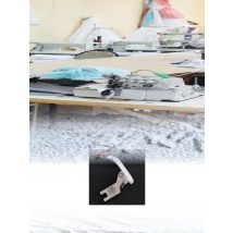 ZHIZU Plastic Cards T350 Lockstitch Sewing Machine Presser Foot Thick White Plastic Presser Foot Industrial Sewing Machine Parts