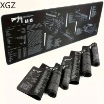 AR15 AK47 Remington 700 pistola per pulizia tappetino per mouse parti istruzioni di disegno tappetino da scrivania per banco di lavoro strumenti di riparazione e costruzione