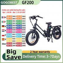 GOGOBEST GF200 Elektrofahrrad für Erwachsene, 500 W Motor, E-Bike, 48 V, 15,6 Ah Batterie, E-Bike, 20 Zoll Fat Tire Elektrofahrrad