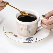 Taza de reflexión dinámica creativa, Taza de cerámica, té, café, platillo, cuchara, cosas extrañas, regalos creativos para amigos y padres