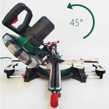 Aluminium-Sägemaschine, 220 V, Aluminiumlegierung, Holzbearbeitung, 8-Zoll-Schneidemaschine 45 °   Push-Pull-Gehrungssäge 2300 W Elektrosäge