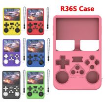 Soft Silicone Rubber Skin Cover for R36S Retro Handheld Game Console, Back Protective Case for R36S Protector Accessories