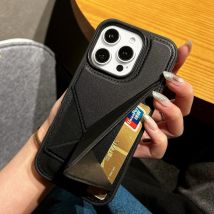 Luxuriöse Multifunktions-Geldbörsen-Karten-Telefonhülle für iPhone 16 15 14 Plus 13 12 Pro Max 11 PU-Halter Armband Weiche Silikonhülle