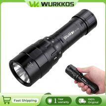 Wurkkos DL10R Scuba Diving Torch XHP70.2 LED Flashlights 4500lm 21700 USB-C Rechargeable Rotary Switch Magnetic Control