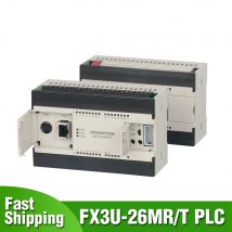 FX3U Ethernet PLC FX3U-M26MR-E FX3U-14MT FX3U-14MR für Mitsubishi Programmable Logic Controller Transistor Relais Analog