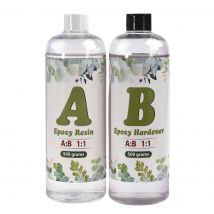 1:1 AB Epoxidharz-Klebersets, hochklebendes Kristallkleber-Set für DIY-Harzform, Schmuckherstellung, 100 g/200 g/400 g/500 g/1000 g
