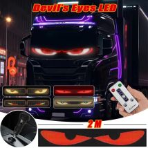 2M Truck Devil Eye LED Matrix Pixel Panel Weiche faltbare Bildschirm Licht Fernbedienung Animation Display Licht Auto LKW Windschutzscheibe