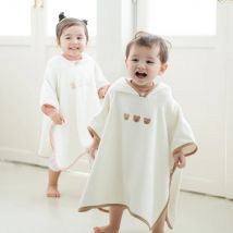Koreanisches Instagram Kinder Badet uch Baby saugfähig schnell trocknend Strand tuch Jungen Mädchen reine Baumwolle Umhang mit Hut Bademantel