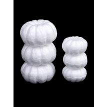 1PC White Foam Pumpkin Models Polystyrene Styrofoam Pumpkins Artificial Fruits DIY Handmade Craft Halloween Decor Gifts