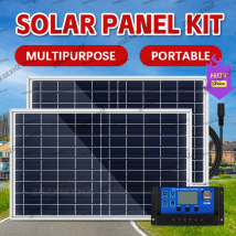300W/600W Solarpanel-Kit komplett 12V Polykristallin USB Power Portable Outdoor Wiederaufladbare Solarzelle Solargenerator