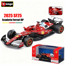 Bburago 1:43 2025 F1 Scuderia Ferrari HP SF25 #16 Charles Leclerc #44 Lewis Hamilton Alloy Car Die Cast Model Toy Collectible