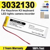 1-20 Pcs 3032130 3.7V 1800mAh New Li-Polymer Battery For Keychron K3 keyboard cells LED lights Bluetooth keyboard Car recorder