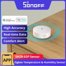 SONOFF SNZB-02P Sensore di umidità della temperatura Zigbee Avviso ad alta precisione Scena intelligente tramite eWeLink Funziona con più gateway