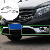 Für Mercedes Benz Vito W447 2016 2017 2018 2019 2020 2021 2022 Auto Front Nebel Licht Lampe Rahmen Stoßstange ABS Chrome Abdeckung Trim Stick