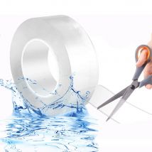 1-10m ultra starkes zweiseitiges Klebeband Klebeband doppelseitiges Klebeband Hochleistungs-transparente wasch bare Streifen zur Dekoration