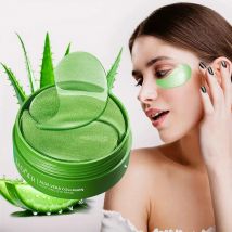 60szt SAODER Aloe Vera Collagen Eye Mask Anti Dark Circles Eyes Bags Nawilżające ujędrniające płatki pod oczy Produkty do pielęgnacji skóry