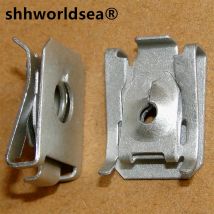 Shhworldsea 100 sztuk auto nakrętka metalowa podłoga wykończenia panelu bagażnika boczne wykończenia panelu klamra dla bmw 07147330002