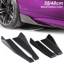 1 Pair Universal Car Rear Bumper Lip Trim Protector 35/48cm Car Side Skirt Cover Car Corner Bumper Guards with Screws