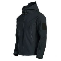 2024 neue mehrere Taschen Outdoor Haifischhaut Softshell Rushing Jacke Anzug Herren Fan winddicht gepolsterte Bergsteigerjacke