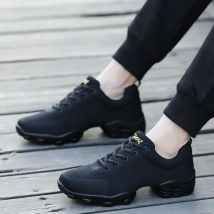 Scarpe da ballo Uomo Donna Moderne Suola morbida Scarpe da ginnastica Jazz Maglia in pelle Traspirante Leggero Scarpe da fitness da ballo femminile Sport
