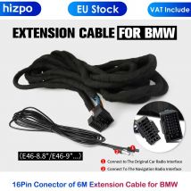 16-poliger Stecker aus 6m Verlängerung kabel für Glasfaser verstärker der BMW-Serie (nur für Hizpo-Auto-DVD-Navigations-GPS geeignet)