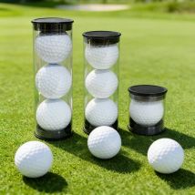 Golf Ball PC Transparent Round Tube Plastic Packaging Box Various Specifications Balls Portable Golfs Container Case Gift Box