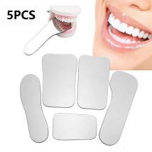 Dental Intraoral Photographic Glass Mirror Double-Side Reflector Rhodium Occlusal Dental Tools