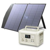ALLPOWERS R600 Estación de energía portátil 600W 299Wh LiFePO4 Generador solar UPS Batería de respaldo MPPT y panel solar de 100W para acampar