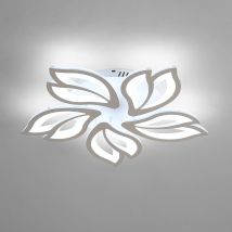 Plafoniera a LED 65 W 6450 LM, Paralume moderno per lampade da soffitto in acrilico, Plafoniera dal design creativo a petalo per soggiorno