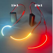 DC 3V Battery Powered LED Filament Flexible 360° Glowing Luminous Bendable DIY Creative Edison Bulb Lamp Parts Diode Lighting