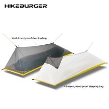 HIKEBURGER Jian 1P Bivy Sack Tenda interna da campeggio esterna Sacco a pelo a prova di insetti Set Palo da alpinismo leggero Meno tenda