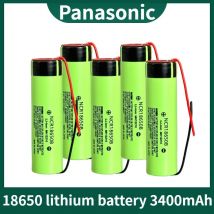 Panasonic Nuovo Originale NCR18650B 3.7v 3400mAh 18650 Li-Ion Batteria Ricaricabile Saldatura Cavo