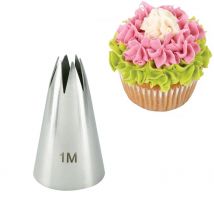 1M Open Star Tips Flower Icing Piping Nozzles Fondant Cake Pastry Cupcake Decorating Tools