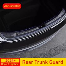Per Tesla Modello 3 Highland 2024 2025 Tronco Davanzale Protector Organizer Anti-graffio Cargo Zerbino Soglia Striscia Trim Protezione Guard