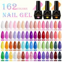 Smalto per unghie gel da 10 ml 162 colori Forniture per unghie Vernis Semi permanente Nail Art Manicure Soak Off LED Gel UV Vernici per unghie Estate