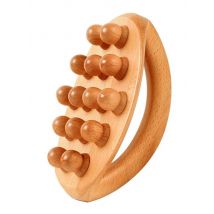 Wooden Massage Tool,14 Beads Wood Gua Sha Massage Waist Leg Body Meridian Scraping,SPA Therapy Anti Cellulite Relaxation Tool