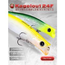 D1 Poppers Floating &Top Water Fishing Lures 100mm 13.2g 124mm 20g Saltwater Hard Baits Wobblers Of Seabass Pecsa Fishing Tackle